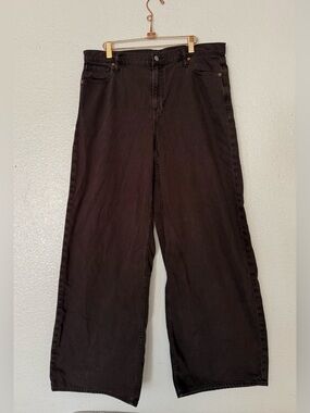 GAP Baggy Mid Rise Jeans in Brown women’s size 32/14T